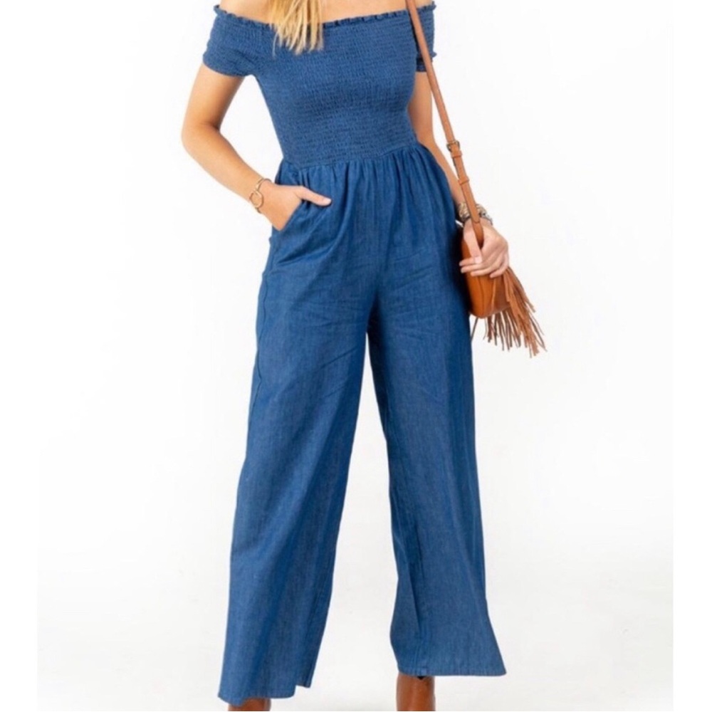 Blue Rain denim jump suit